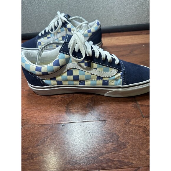 Vans Old Skool Checkerboard Sk8 Women\'s Size 10.5 Men\'s Sz 9Sneakers Blue White main image 7
